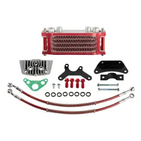 Ylq-01 Qxber Universal Motorcycle Engine Oil Cooler 125cc 140cc Dirt Bike Monkey Red