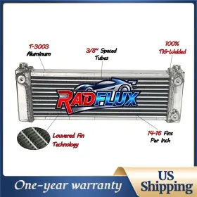 21-1262y Radflux Aluminum Radiator For Mazda Rx-7 Rx7 /fc3s S4 S5 13b 1.3l 1308cc R2 1986-1992 88