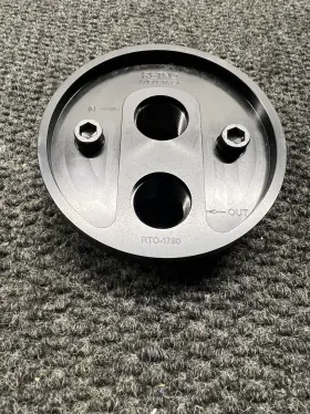 Rto-1780 Retno Performance Oil Filter Bypass Adapter Sbc Bbc Billet Aluminum Spin On -10an Inlet/outlet