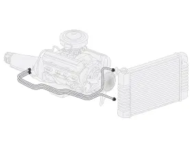 Right Stuff Mtc7001s 70 -72 Powerglide - Trans. Cooler Lines Stainless