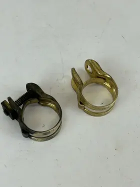 Sherman Mfg. Co. 1/2-2w 2-vintage 7/8 Inch I.d. Brass Water Hose Clamp One Nos 1 Used