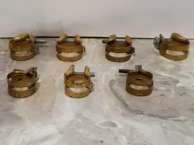 Sherman Mfg. Co. 5/8-3w Nos 7 Vintage Hose Clamps 3 Sizes