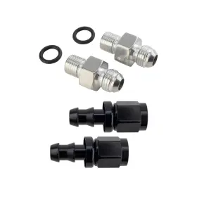 9101339 Speedway Motors Transmission Adapter Fittings 6an To 1/4 Inch And Push-on