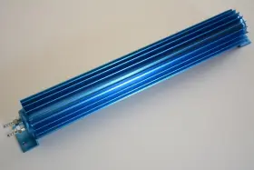 0054-1 Srn 12 Inch Blue Aluminum Dual Pass Finned Transmission Cooler Trans 700r4 4l60e Display