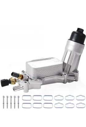 2ofh0001 Svipxoxo Aluminum Engine Oil Cooler Filter Housing For 2011-2016 3.6l Challenger