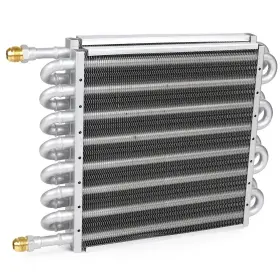 Ti-osa018-sr Tievisho 1/2 Inch 16-pass Aluminum Transmission Oil Cooler 8an Universal Silver