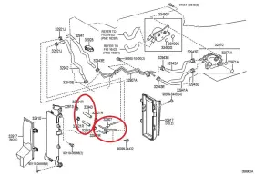 32907-0c030 Toyota 329070c030 Oem Tube Sub-assy Hoses Oil Cooler Outlet Tundra Sequoia