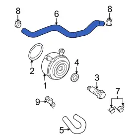 1577862030 Toyota Oe For Tacoma 1995-2004 Engine Oil Cooler Line