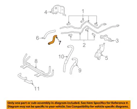 9044517124 Toyota Oem 02-10 4runner Cooling Trans Oil Cooler Lines-inlet Hose