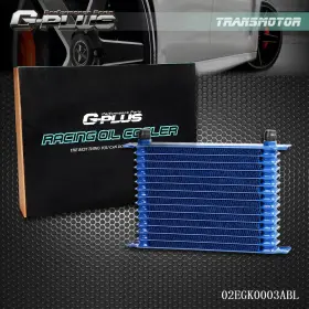 T130050 Transmotor2013 Universal 15 Row An10 Aluminum Transmission Engine Oil Cooler Blue New