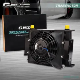 Tra030712 Transmotor2013 New Universal 28 Row 10an Aluminum Engine Oil Cooler 7 Inch Fixed Cooling Fan