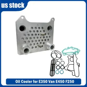 3c3z6a642ca Treeligo 15702224 Upgraded Oil Cooler Kit For 03-10 Ford F-350 F-250 E-350 6.0 Diesel