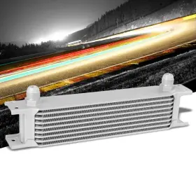 Mur-oilc-rw9-sl Urmarketoutlet Silver Aluminum 10 An / 9 Row High Performance Engine Transmission Oil Cooler