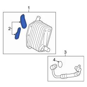 30751324 Volvo Oe For S60 2011-2016 Engine Oil Cooler Gasket Set