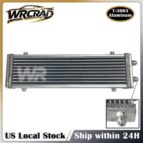 Wrcrad 16-1265y Universal Oil Cooler Core 18.5 Inch X5.5 X1.58 Large Dual Pass Bar And Plate Aluminum