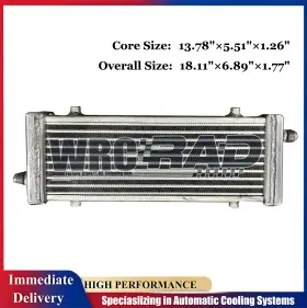 Wrcrad 1622y Oil Cooler Aluminum Universal Cross Flow Bar And Plate 13.78 Inch 5.51 1.26 Core