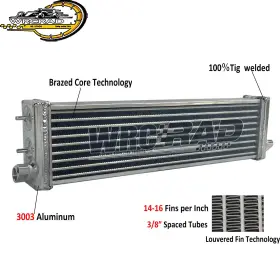 Wrcrad 1645000700 Oil Cooler Radiator Intercooler Fit To Mercedes Benz W164 G65 G63 Amg1645000700