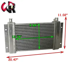 Oc-42 Wrcrad 24096 Full Aluminum Mobile Hydraulic Oil Cooler 0-30 Gpm 14 Hp Model