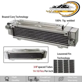Wrcrad 500sl 1971-1985 Oil Cooler For Mercedes Benz R107 C107 350 450 Sl/slc Aluminum