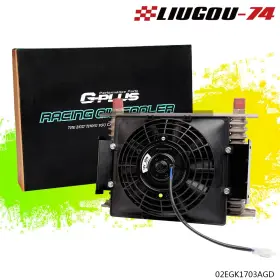 02egk1703agd Yellowspeed Fit For Universal 15 Row Engine Transmission Oil Cooler 7 Inch Fixed Cooling Fan