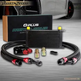 Yew61219 Yellowspeed Fit For An10 19 Row Engine Transmission Oil Cooler Filter Adaptor Hose End