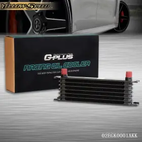 Yew95500 Yellowspeed 7 Row Fit For Universal Aluminum Engine Transmission Black 10an Oil Cooler New