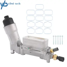 Yi400778t Yibei-tech Aluminum Engine Oil Cooler Filter Housing For Dodge Jeep Chrysler Ram 3.6l 11-16