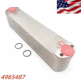 4965487 Yj-remould New Engine Oil Cooler Core For Cummins Qsx15 Isx15