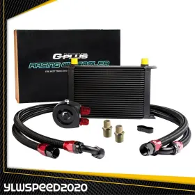 V-02egz0010cbk Ylwspeed20 25 Row An-10 Engine Aluminum Oil Cooler And Filter Adapter Kit&oil Line Universal