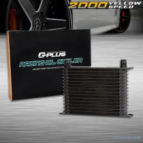 Ylw148801 Ylwspeed2000 15 Row Universal Car Aluminum Engine Transmission An10 Oil Cooler Black Usa