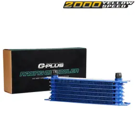 Ylw87264 Ylwspeed2000 Blue Fit For 7 Row 10an Universal Full Aluminum Engine/transmission Oil Cooler