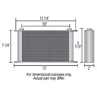 Derale Oil Cooler 51980; 13.000 In. Aluminum Stacked Plate New. Price: $283.99.
