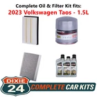 2023 Volkswagen Taos 1.5L Complete Oil, Air & Cabin Filter Kit (0W-20) New. Price: $124.95.