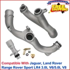 Upgraded Aluminum Coolant Outlet Pipes Kit Compatible With Jaguar, Land Rover New. Price: $59.25.