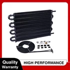 8 Rows Aluminum Remote Transmission Oil Cooler Radiator Converter Kit Universal New. Price: $30.50.