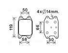 Ava Quality Cooling VN3394 Oil Cooler, Engine For Audi, Cupra, Seat, Skoda, Vw Neu. Price: $77.89.