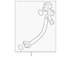 Genuine Volkswagen Turbocharger Coolant Line 06K-121-497-BD New. Price: $87.62.