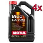 Case Of 4 Motul 8100 Eco-clean Full Synthetic 0W-20 Engine Motor Oil 5L New. Price: $190.88.
