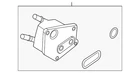 Genuine Nissan Oil Cooler 21305-6RC1A New. Price: $560.56.