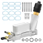 Aluminum Engine Oil Cooler Filter Housing Fit 11-16 Chrysler Dodge Jeep Ram 3.6L New. Price: $49.99.