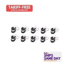 Quickcar 66-830, Set Of Natural Aluminum Adel Line Clamps 1/4IN 10PK New. Price: $31.11.
