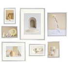 Aluminum Picture Frames 7 Pack - Silver Gallery Wall Kit Display 11X14 Two New. Price: $49.99.