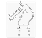 Genuine Ford Automatic Transmission Oil Cooler Hose Assembly DG9Z-7R081-K New. Price: $187.11.