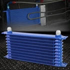 Aluminum Racing High Performance 11-ROW 10AN Engine/transmission Oil Cooler Blue New. Price: $30.30.