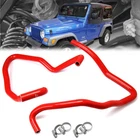 Hps Red Silicone Heater Coolant Hose Kit For 03-06 Jeep Wrangler Tj 2.4L Lhd New. Price: $120.00.