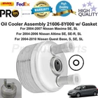 Oil Cooler Assembly 21606-8Y000 Fits 2004-2009 Nissan Quest Altima Maxima 3.5L New. Price: $265.00.
