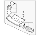 Genuine Nissan Engine Air Intake Hose 16576-9BT1A New. Price: $117.24.