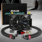 Universal 25 Row AN10 Aluminum Engine Oil Cooler + Filter Adapter Kit 7" Fan New. Price: $128.50.