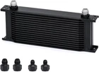 Oil Cooler 16 Row 10AN Transmission Stacked Plate Aluminum Black Pqy Adapter New. Price: $87.99.