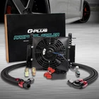 New Universal 15 Row 10AN Transmission Engine Oil Cooler + 7" Electric Fan Kit. Price: $108.90.